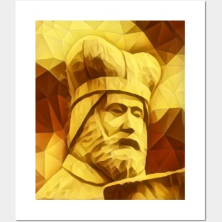 Geoffrey of Monmouth Golden Portrait | Geoffrey of Monmouth Artwork 9 Posters and Art